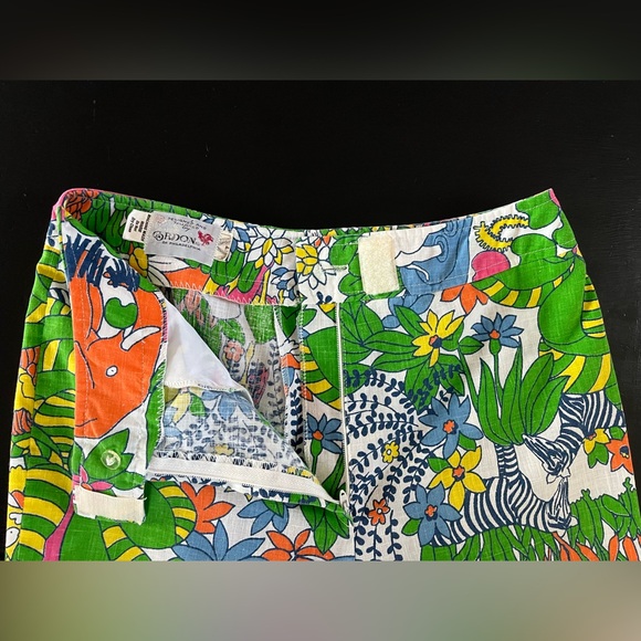 70's Vintage Gordon of Philadelphia Rainbow Green Safari Wide Leg Pants - Picture 2 of 5